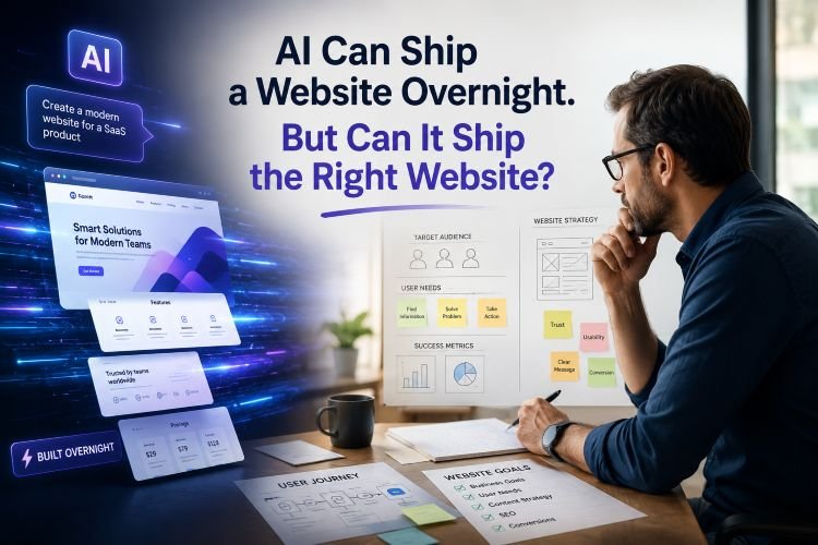 AI versus human strategy in website design
