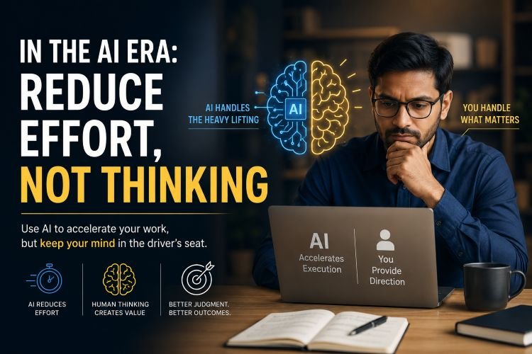 In the AI Era Reduce Effort but Not Thinking