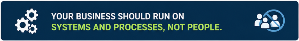 Business Risk to avoid and be process dependent and not people dependent